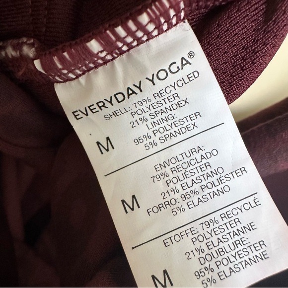 NWT Everyday Yoga size Medium Crossback Tank Top Burgundy Cheetah Print New - Picture 4 of 4